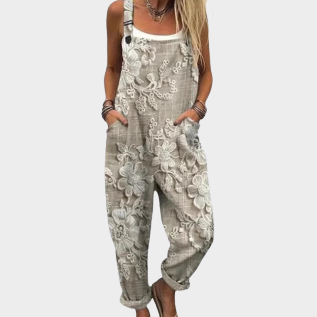 Bekväm Tryckt Jumpsuit
