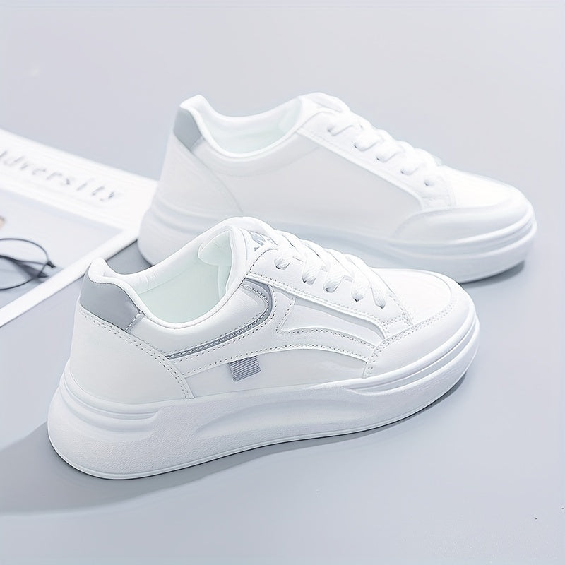 Stilrena vita sneakers med lätt komfort