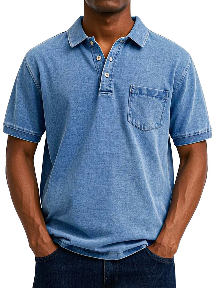 Gaspard | Vintage Avkopplande Polo Skjorta