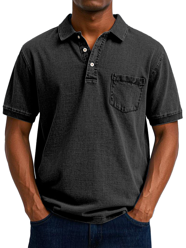 Gaspard | Vintage Avkopplande Polo Skjorta