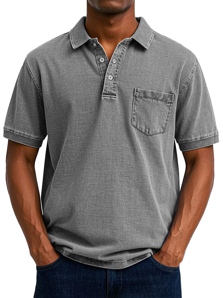Gaspard | Vintage Avkopplande Polo Skjorta