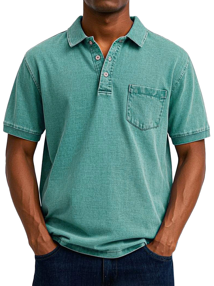 Gaspard | Vintage Avkopplande Polo Skjorta