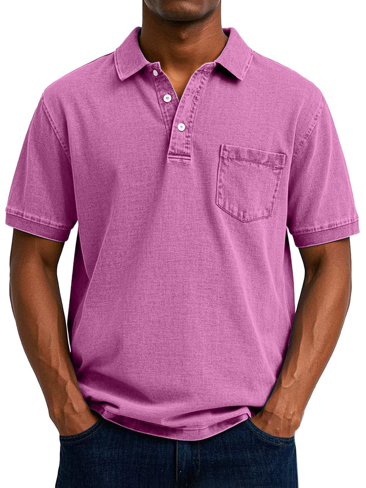 Gaspard | Vintage Avkopplande Polo Skjorta