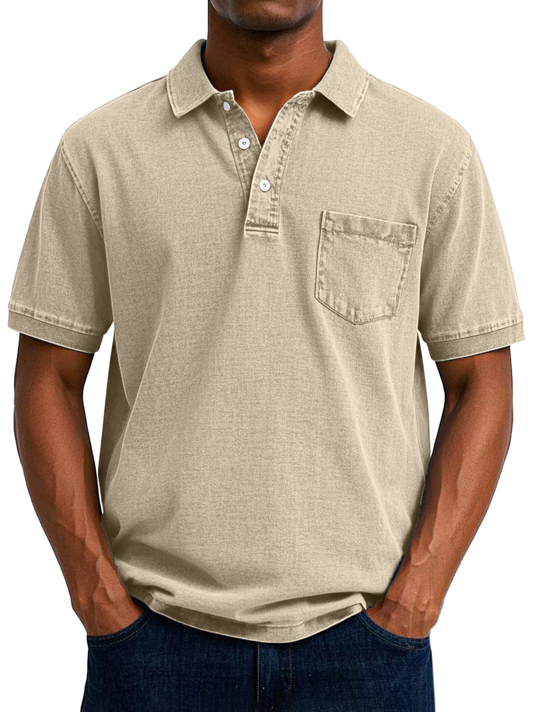 Gaspard | Vintage Avkopplande Polo Skjorta