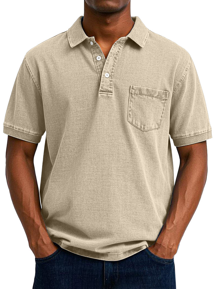 Gaspard | Vintage Avkopplande Polo Skjorta