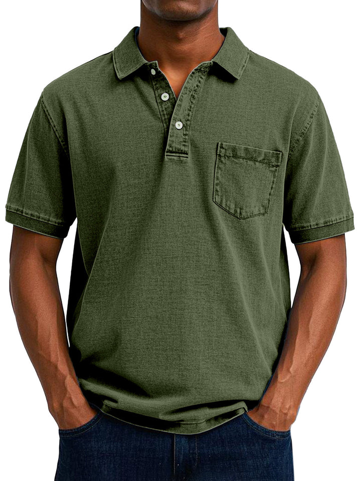 Gaspard | Vintage Avkopplande Polo Skjorta