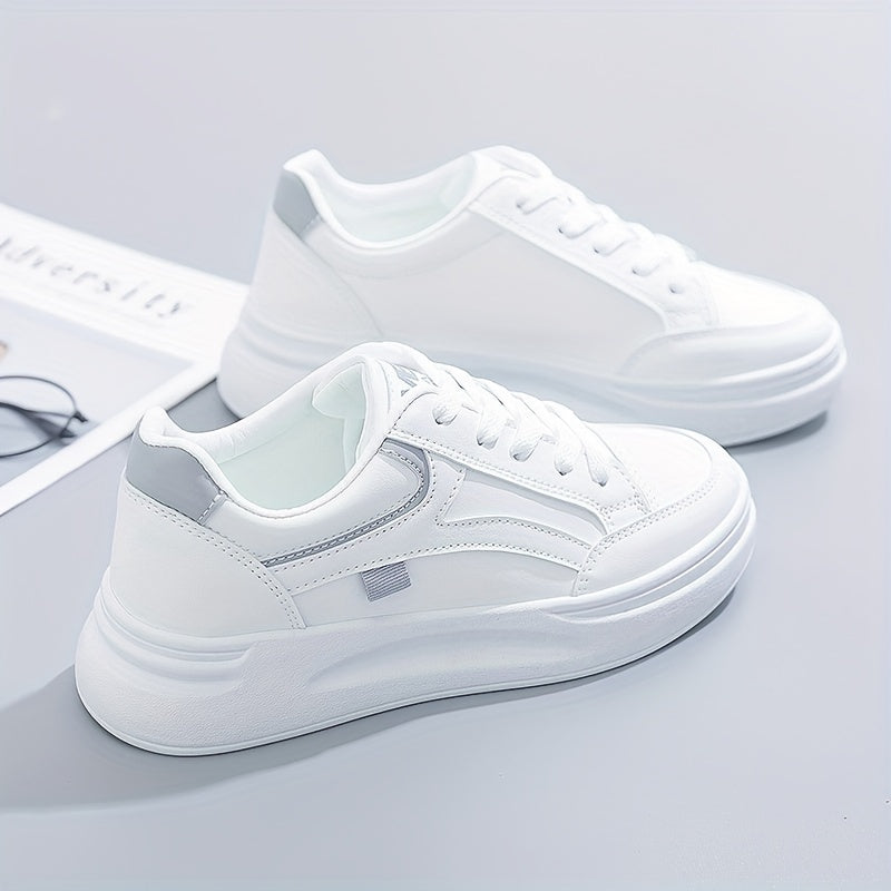 Stilrena vita sneakers med lätt komfort