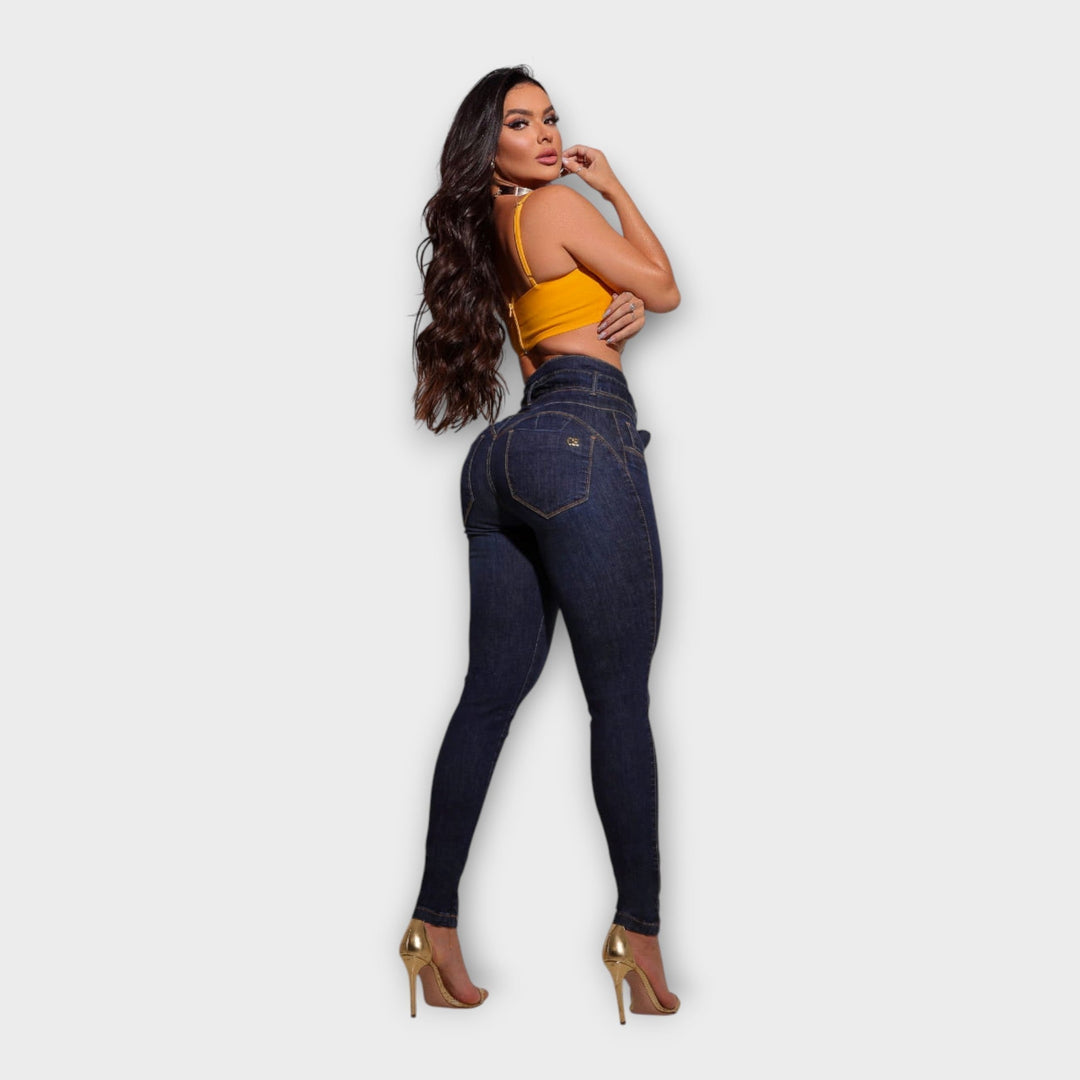 Lucie Huolimatta - Eleganta Högmidjade Jeans