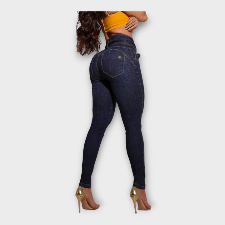 Lucie Huolimatta - Eleganta Högmidjade Jeans