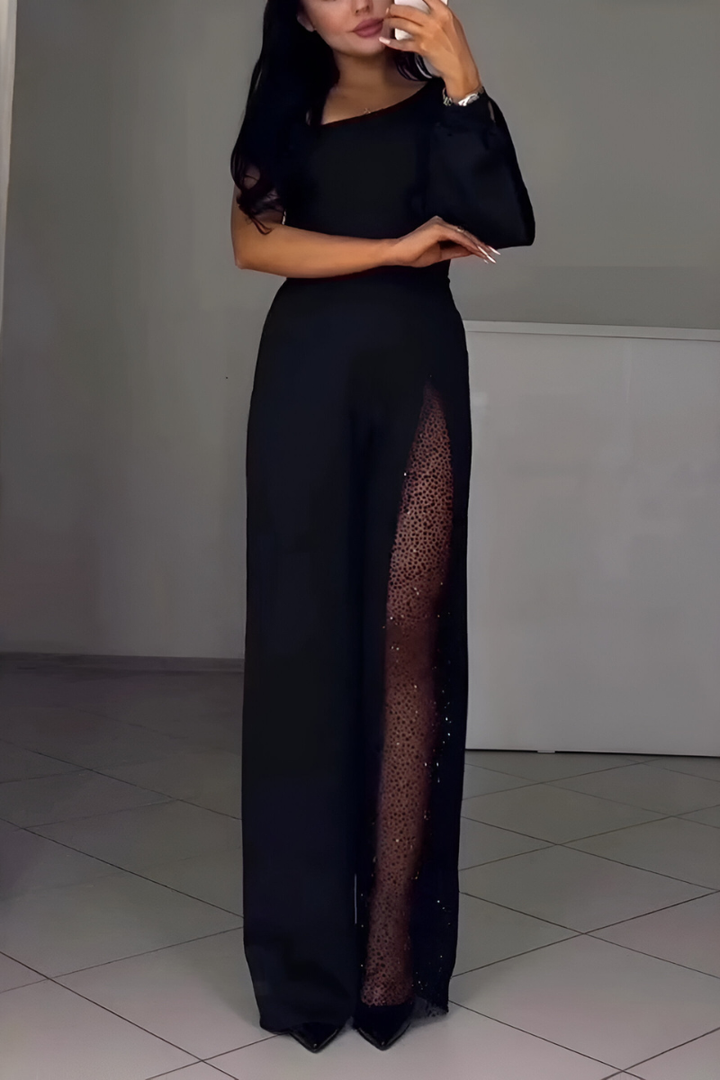 Artemis | Elegant Endelad Jumpsuit med Glittrande Detaljer