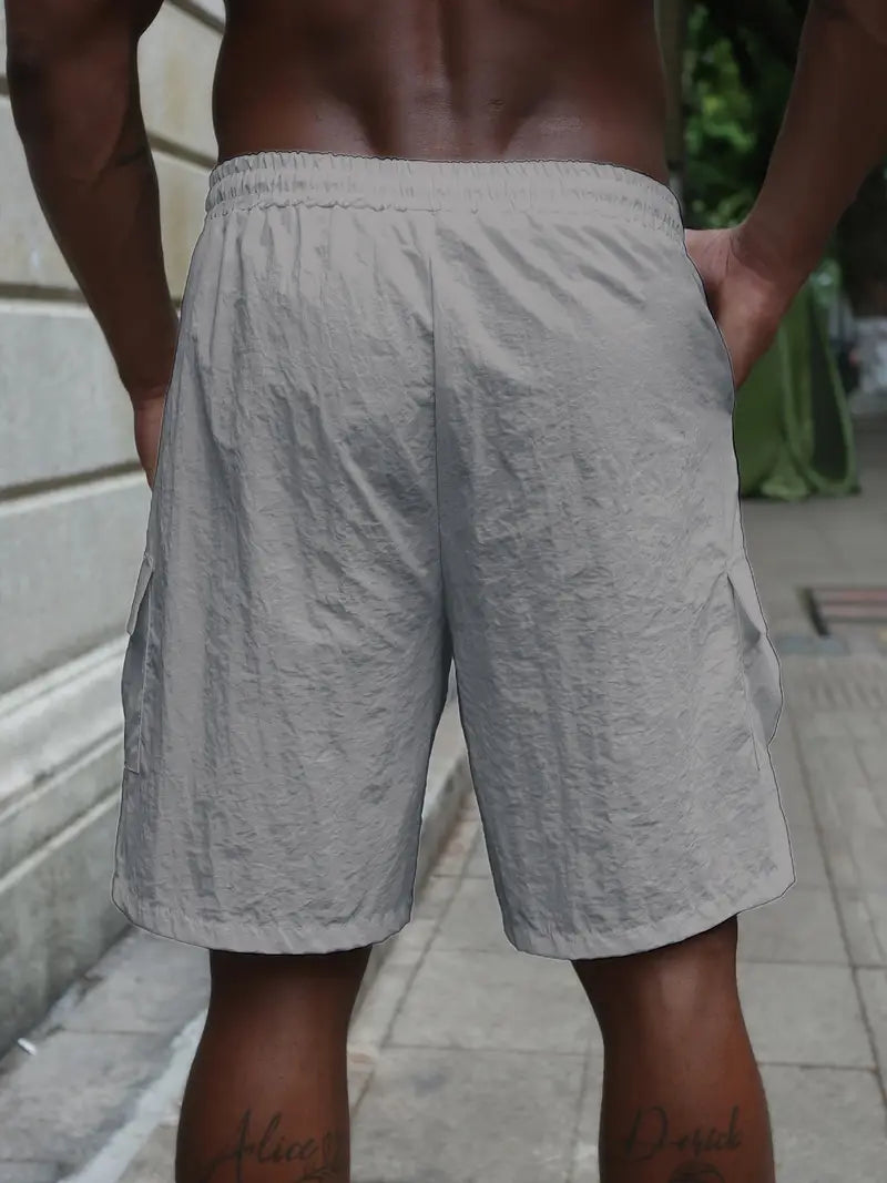 Michel | Kortandade andningsbara shorts med elastisk midja