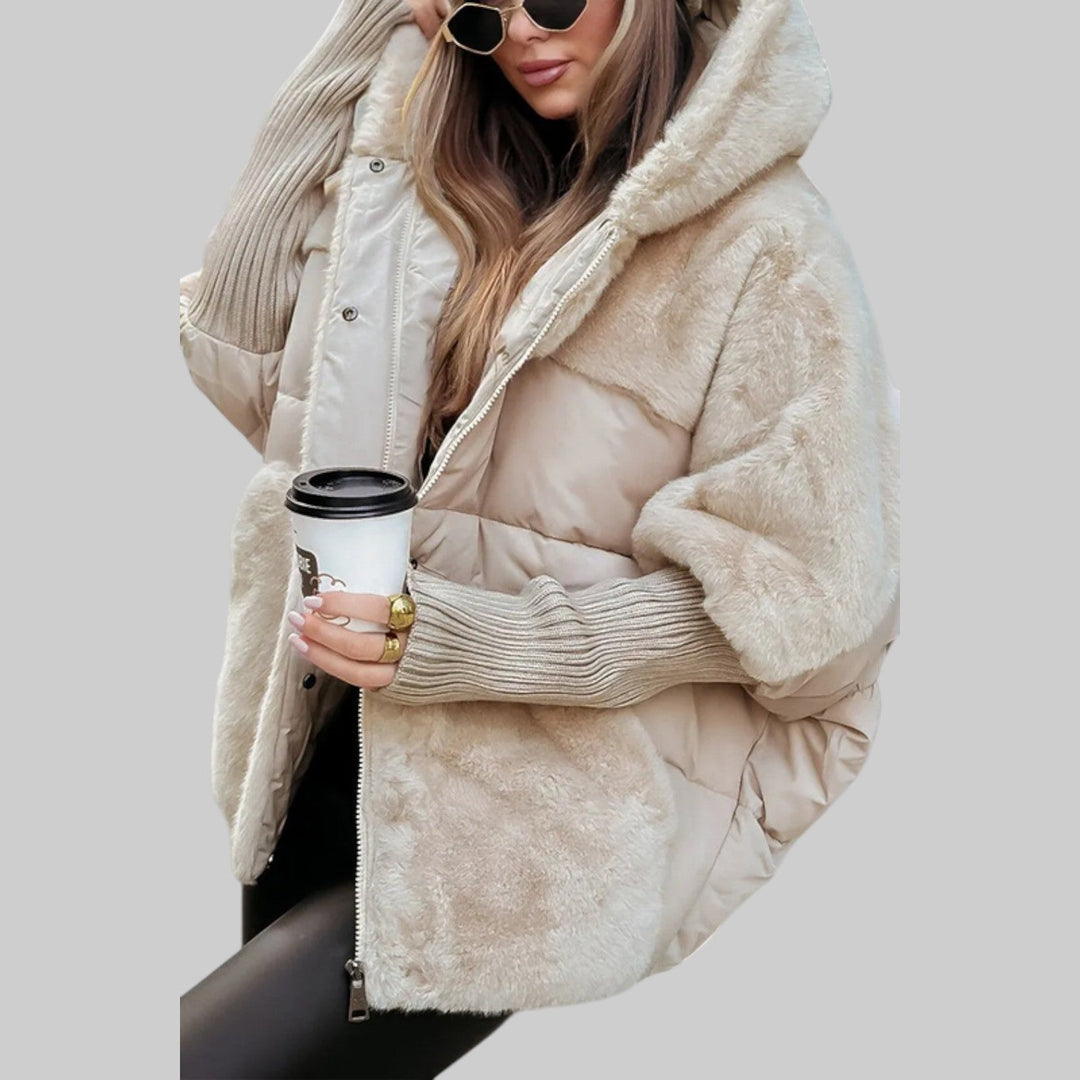 Raven | Modern pufferjacka med huva