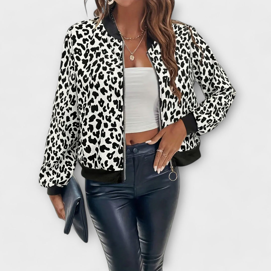 Raquel - Stilig leopardjacka