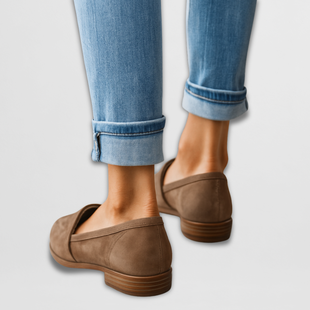 Nadia™ | Sammet Mokkasiner