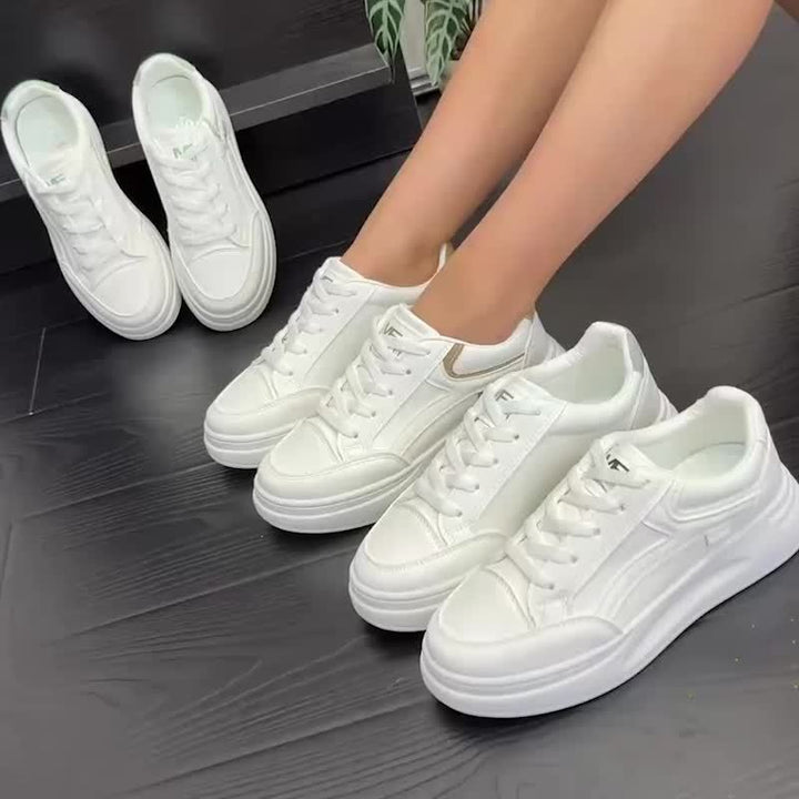 Stilrena vita sneakers med lätt komfort