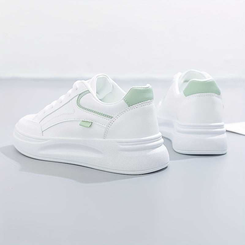 Stilrena vita sneakers med lätt komfort