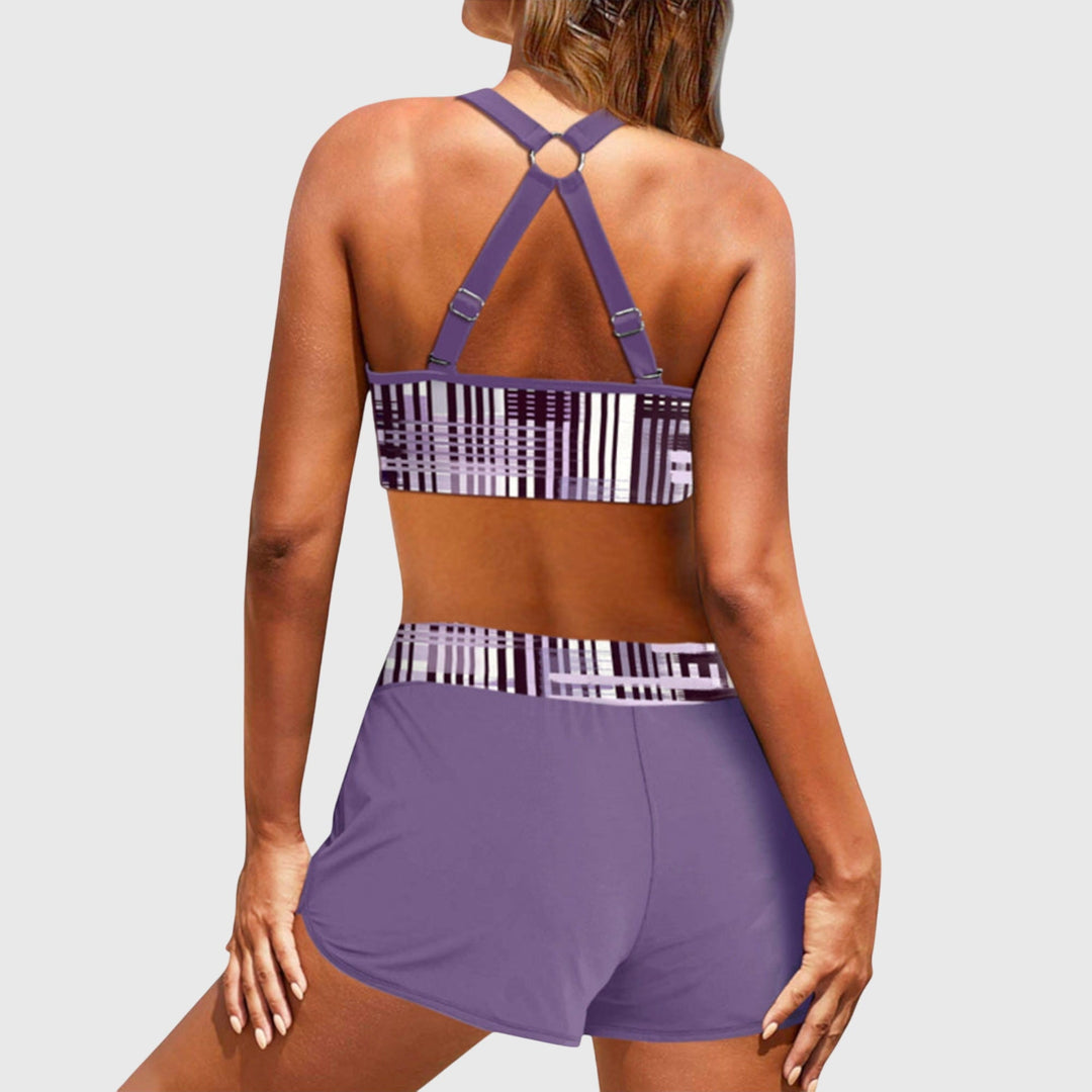 Janelle | Högmidjad Ribbad Bikini