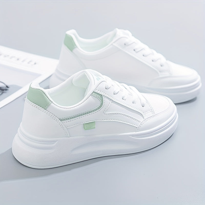 Stilrena vita sneakers med lätt komfort