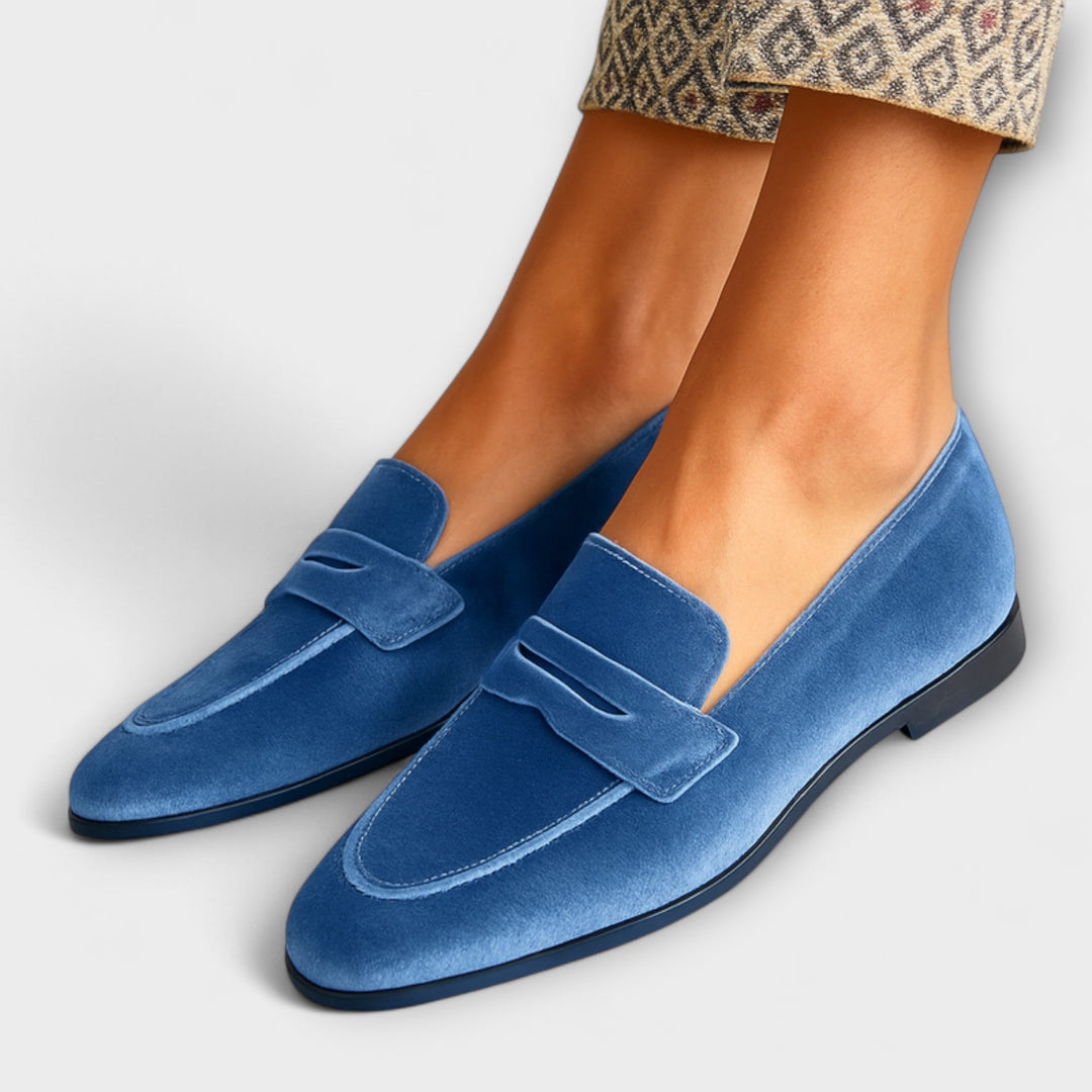 Louise™ | Mjuk Sammet Mokassin