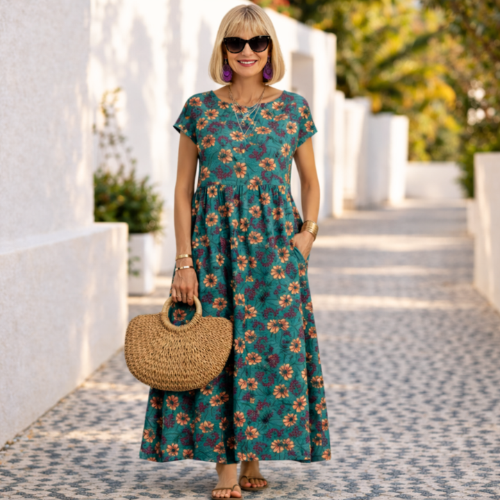 Valencia | Elegant Blommig Klänning