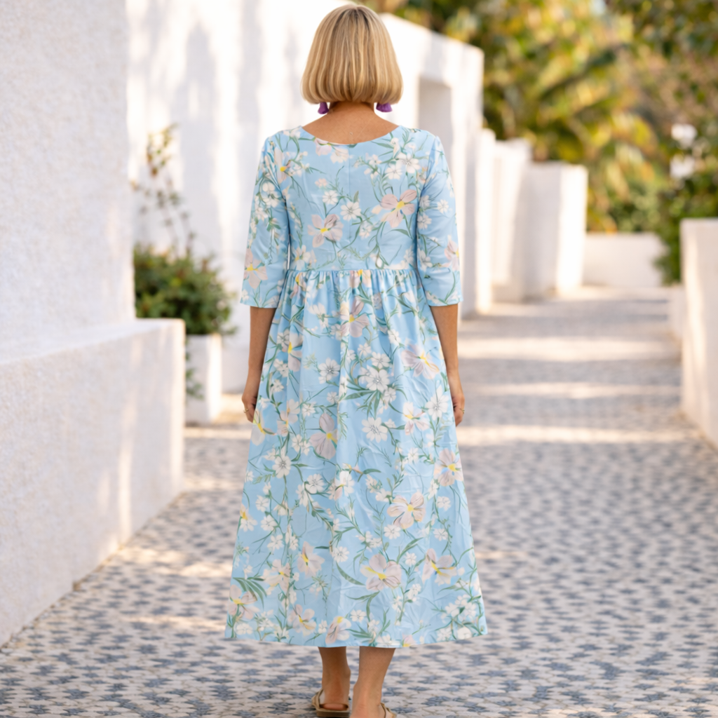 Mary | Somrig Blommig Klänning