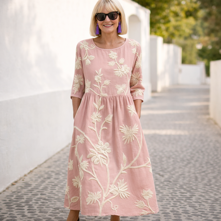 Nelly | Maxi Klänning - Blommig Mönster