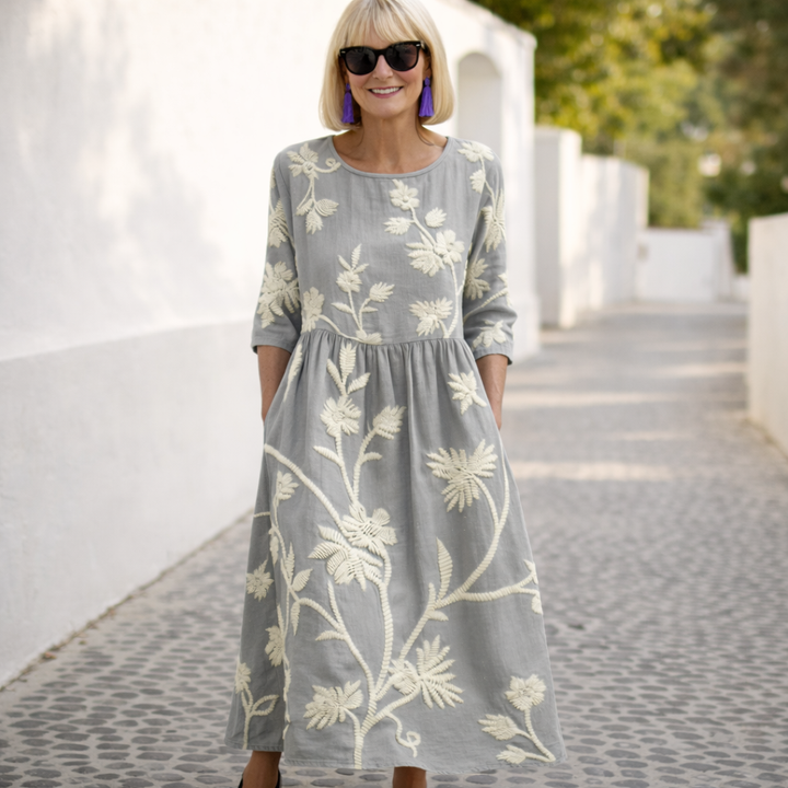 Nelly | Maxi Klänning - Blommig Mönster
