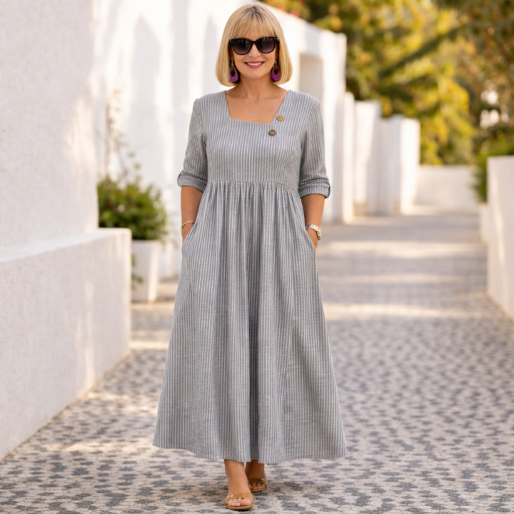 Cleomarie | Elegant Midi Klänning