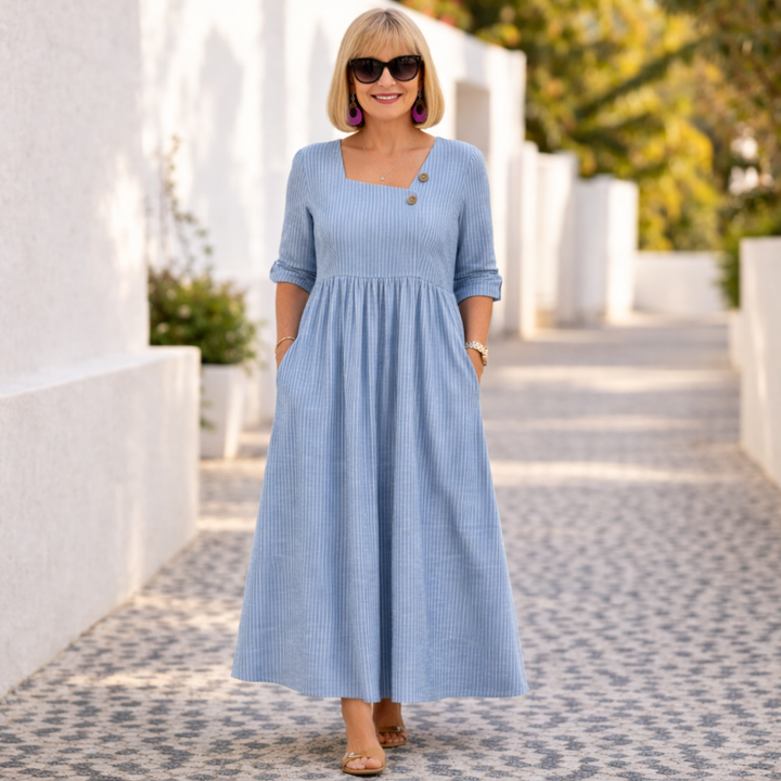 Cleomarie | Elegant Midi Klänning