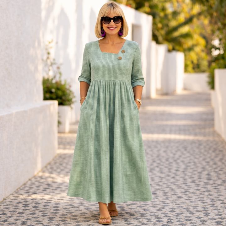 Cleomarie | Elegant Midi Klänning