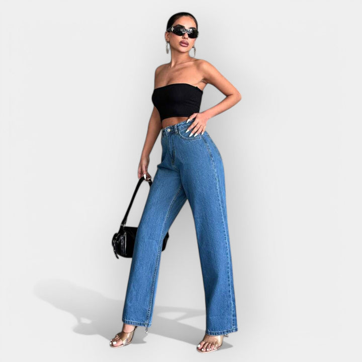 Högmidjade jeans