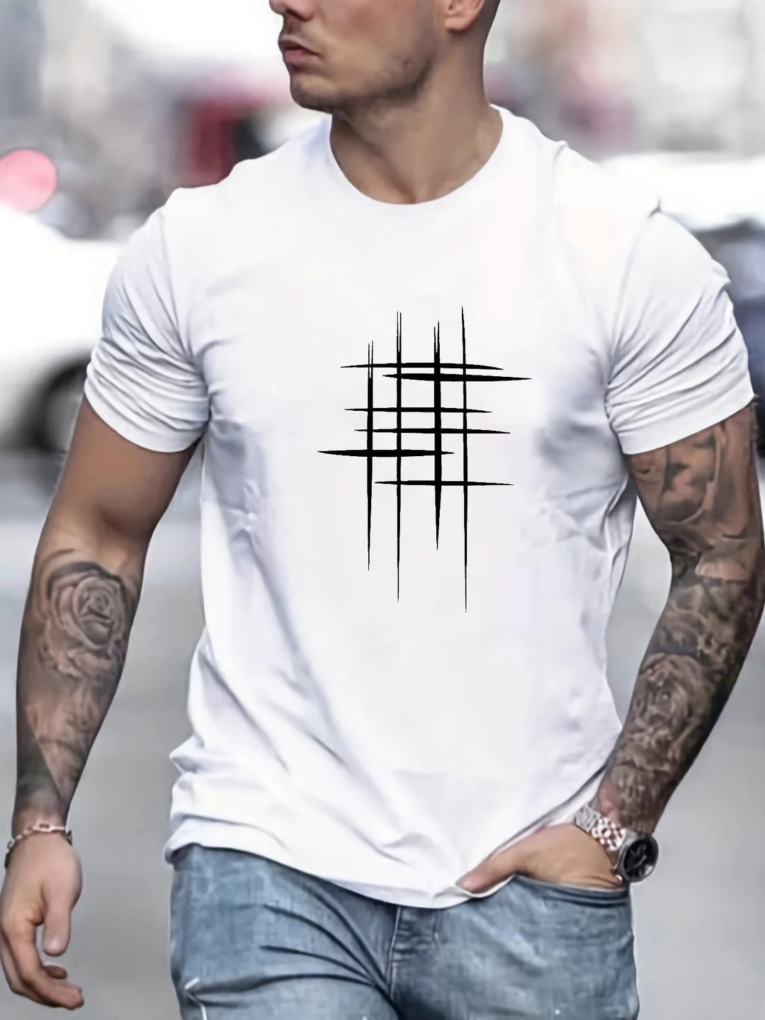 Frédéric | Stilren rundhalsad T-shirt
