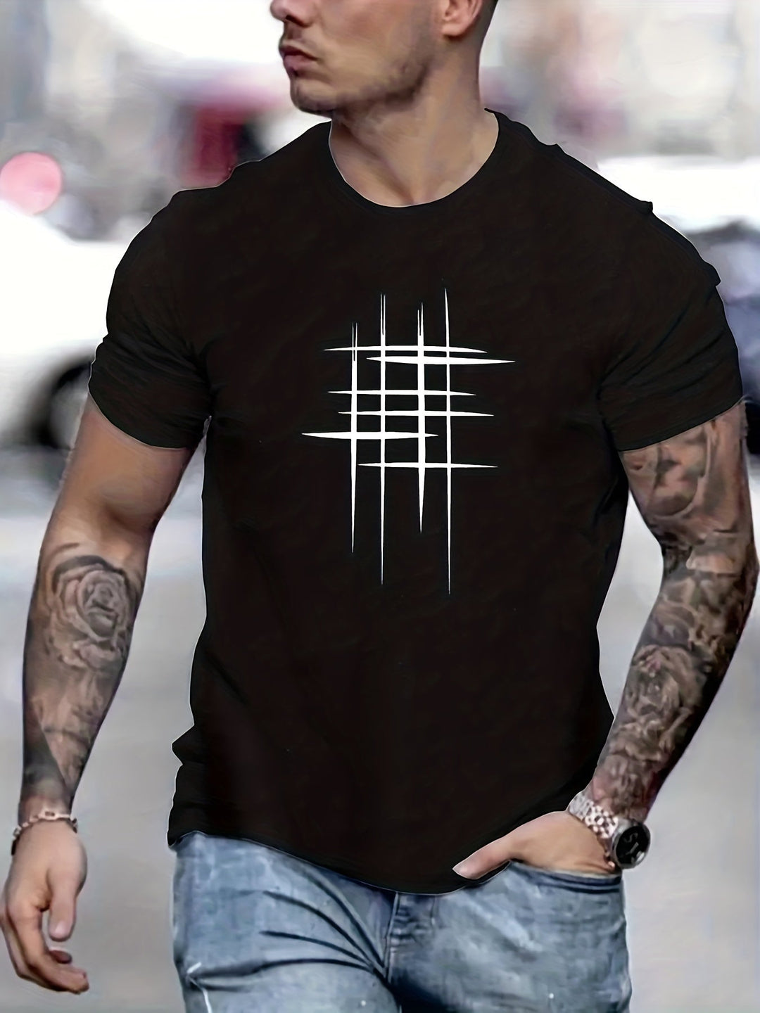 Frédéric | Stilren rundhalsad T-shirt