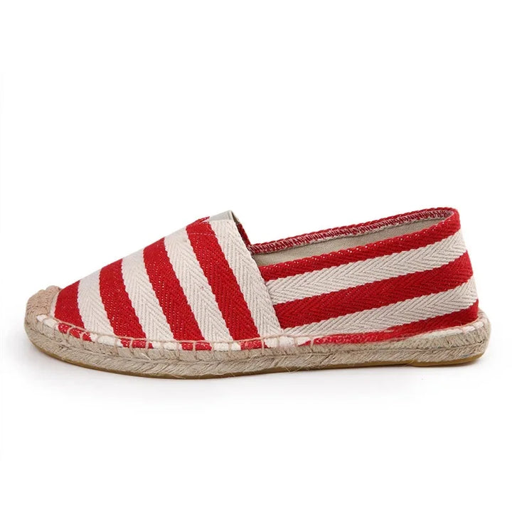 Elegant canvas-espadrillos