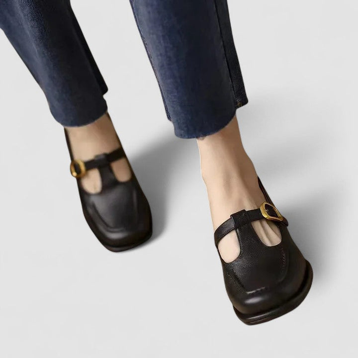 ELIZABETH™|ORTOPEDISKA SKOR MARY JANE MED RULLAR