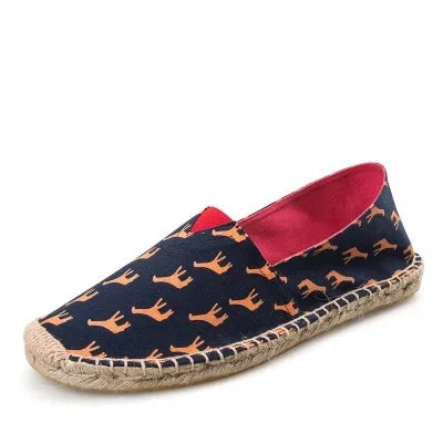 Elegant canvas-espadrillos