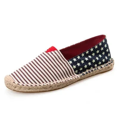 Elegant canvas-espadrillos