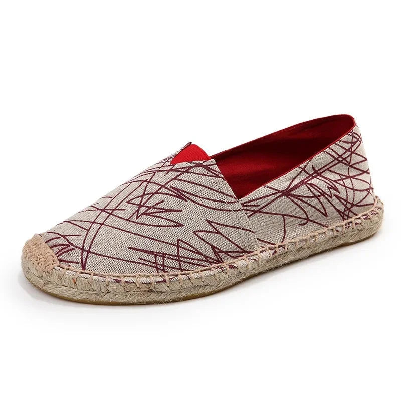 Elegant canvas-espadrillos