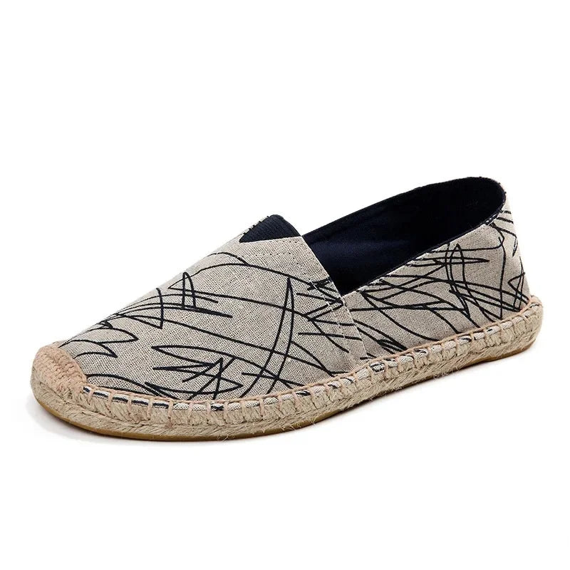 Elegant canvas-espadrillos