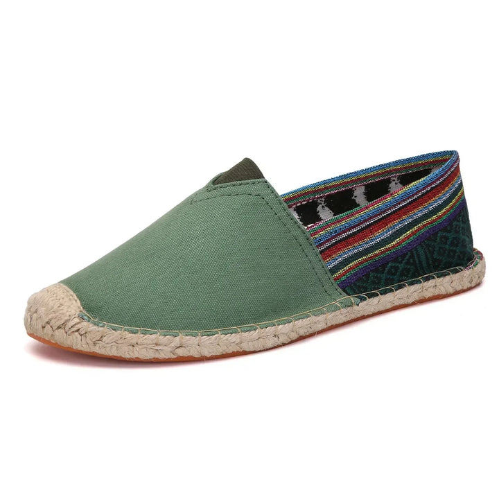 Elegant canvas-espadrillos