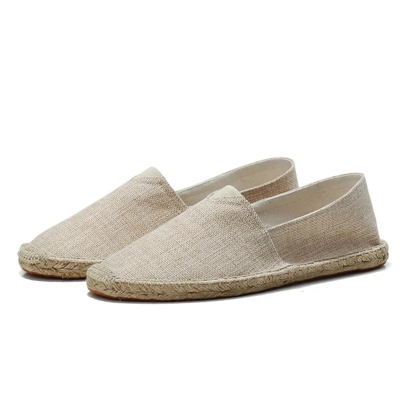 Elegant canvas-espadrillos