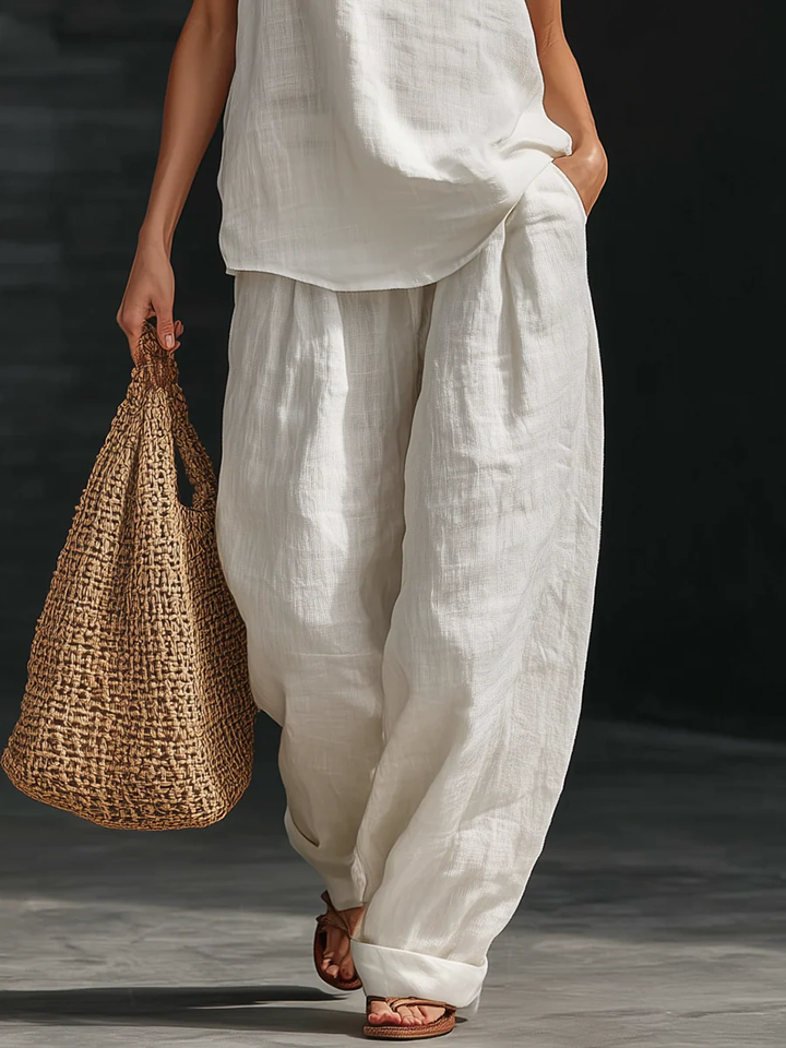 Zoë™ - Off-Shoulder Set med Vida Byxor