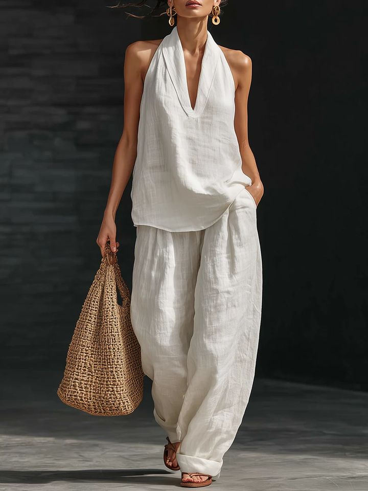 Zoë™ - Off-Shoulder Set med Vida Byxor