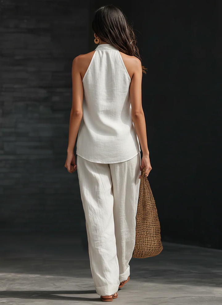 Zoë™ - Off-Shoulder Set med Vida Byxor