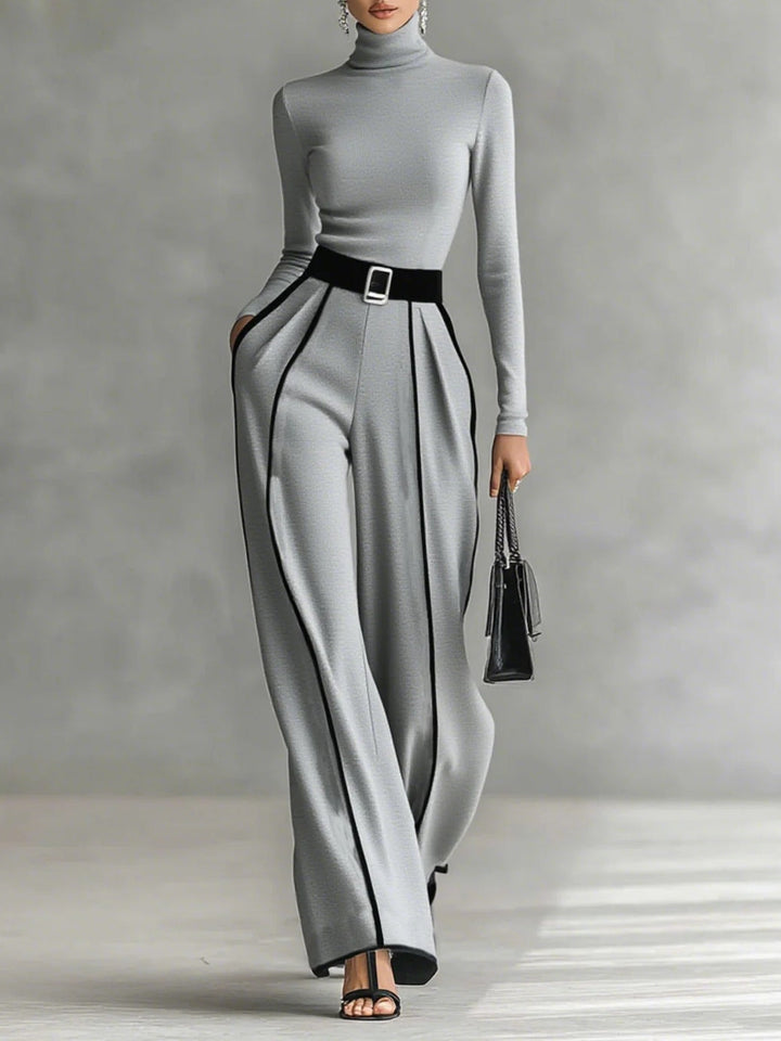 Vera™ - Elegant Set med Kontrastdetaljer