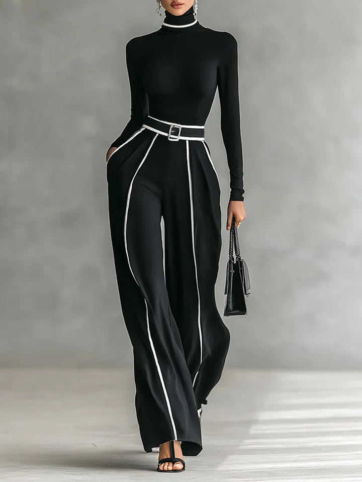 Vera™ - Elegant Set med Kontrastdetaljer