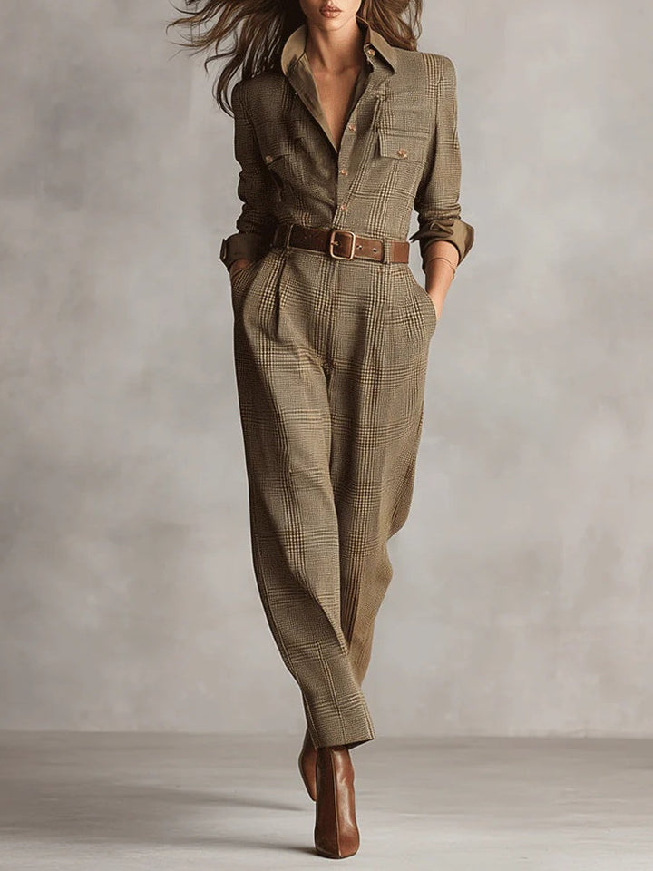 Anna™ - Rutigt Stiligt Jumpsuit