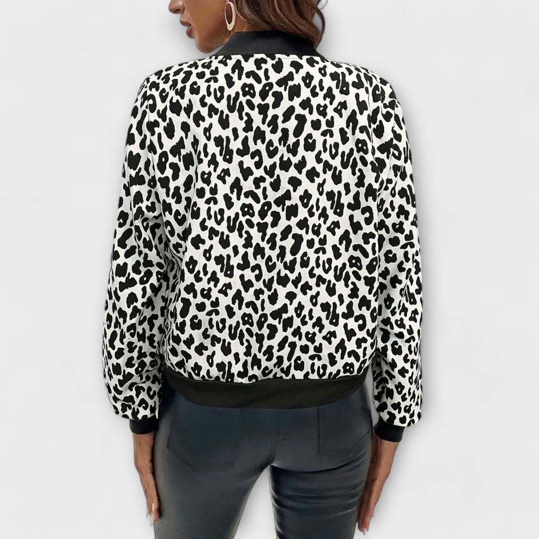 Raquel - Stilig leopardjacka