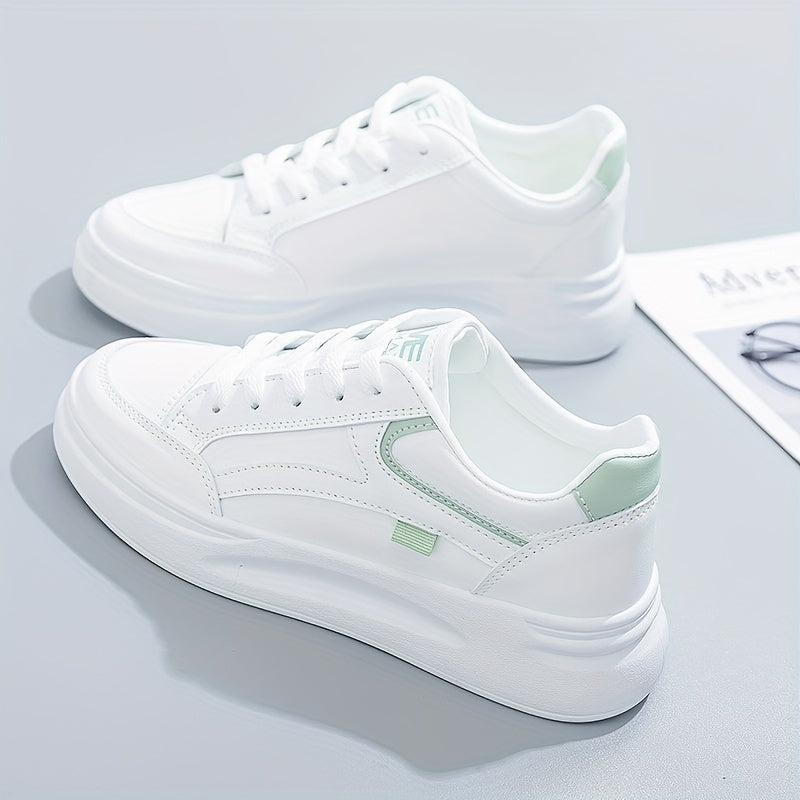 Stilrena vita sneakers med lätt komfort