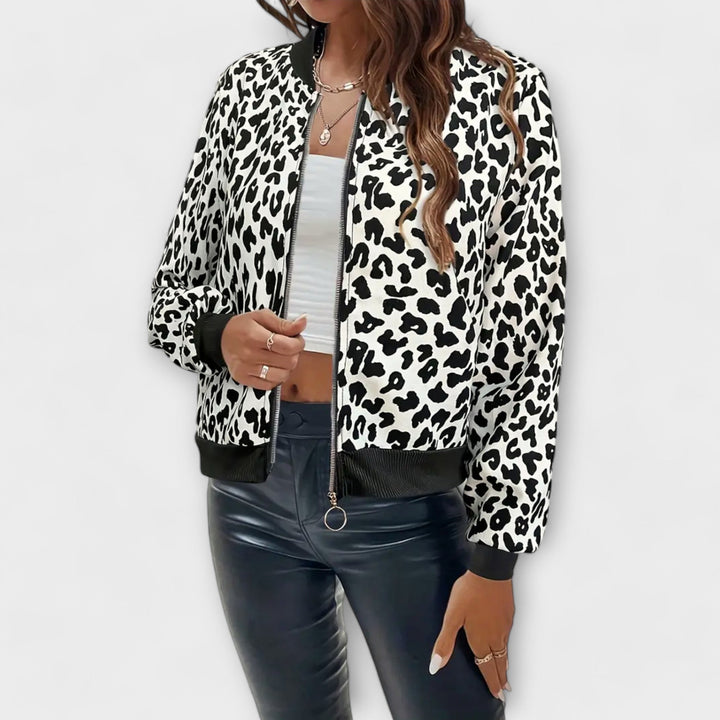 Raquel - Stilig leopardjacka